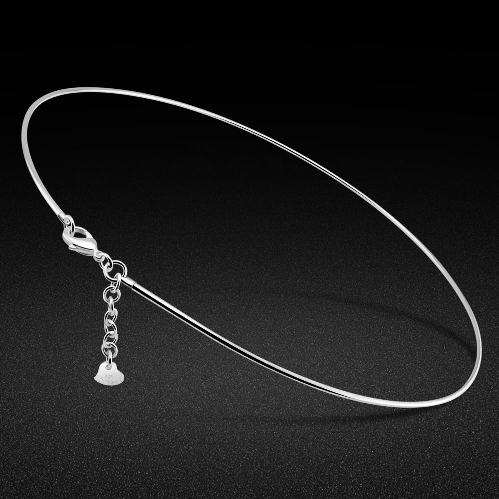 925 Sterling Silver Chain Necklace Men - Kpop стерлингового серебра 925 пробы колье-цепочка