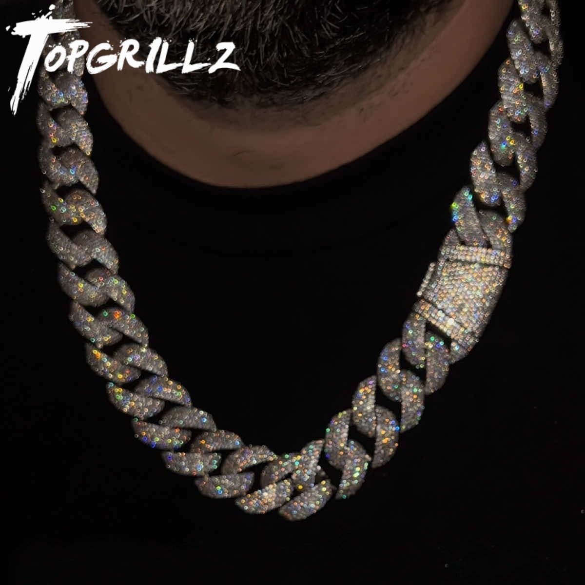 Cuban Link Chain 12Mm - Ожерелье TOPGRILLZ 24 мм, кубинская цепь,