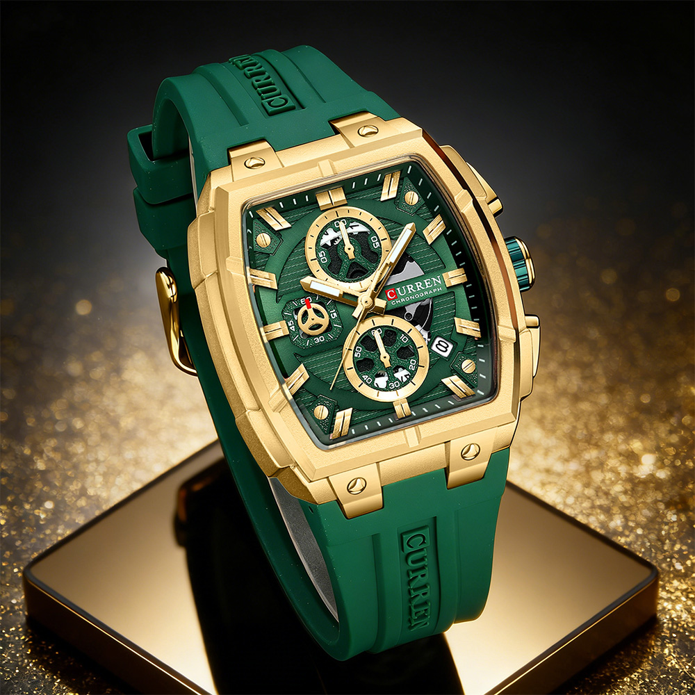 Watch Accessories - Роскошные винтажные часы CURREN для мужчин,