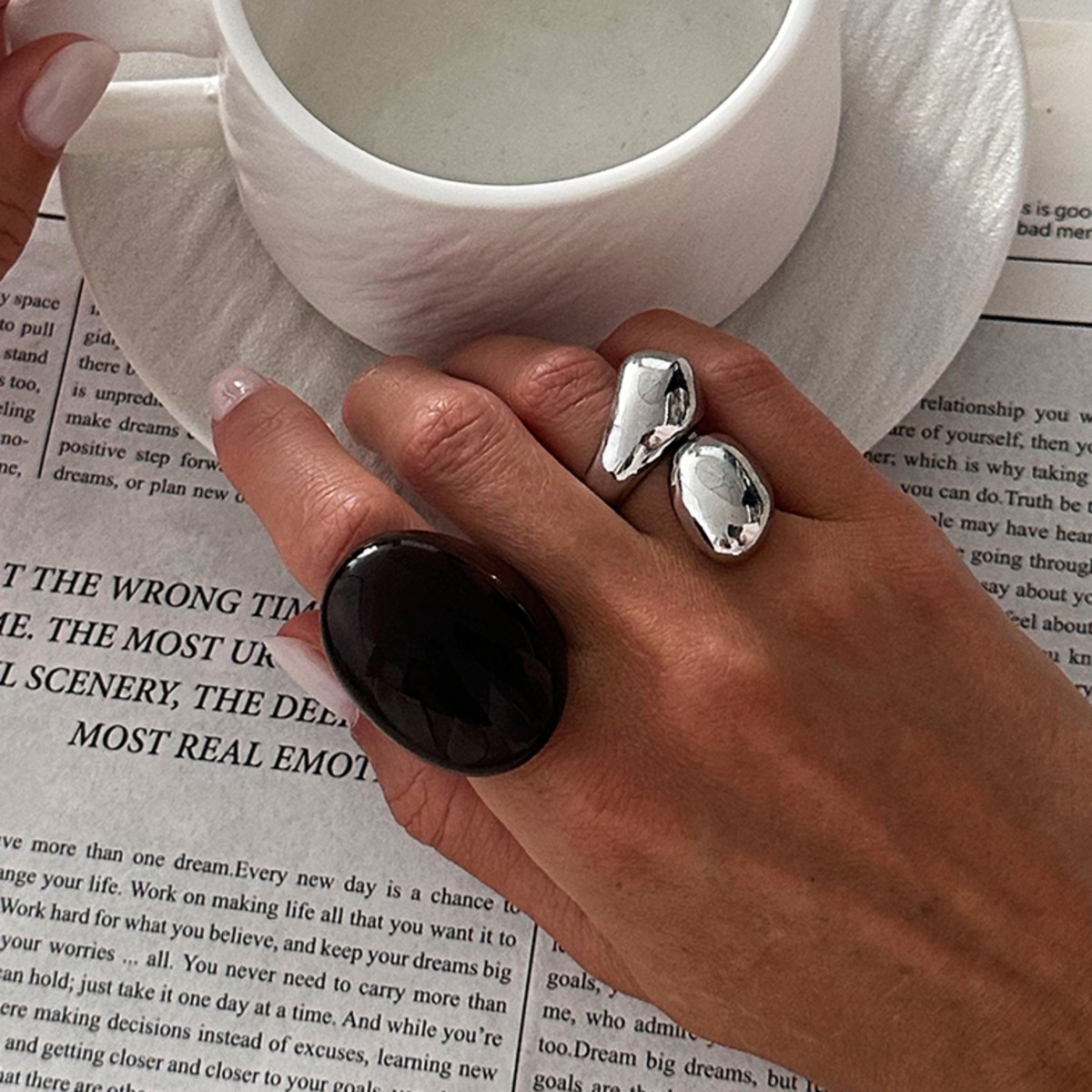 Vintage Punk Knuckle Rings Set - KunJoe, 2 шт./компл., винтажное металлическое акриловое