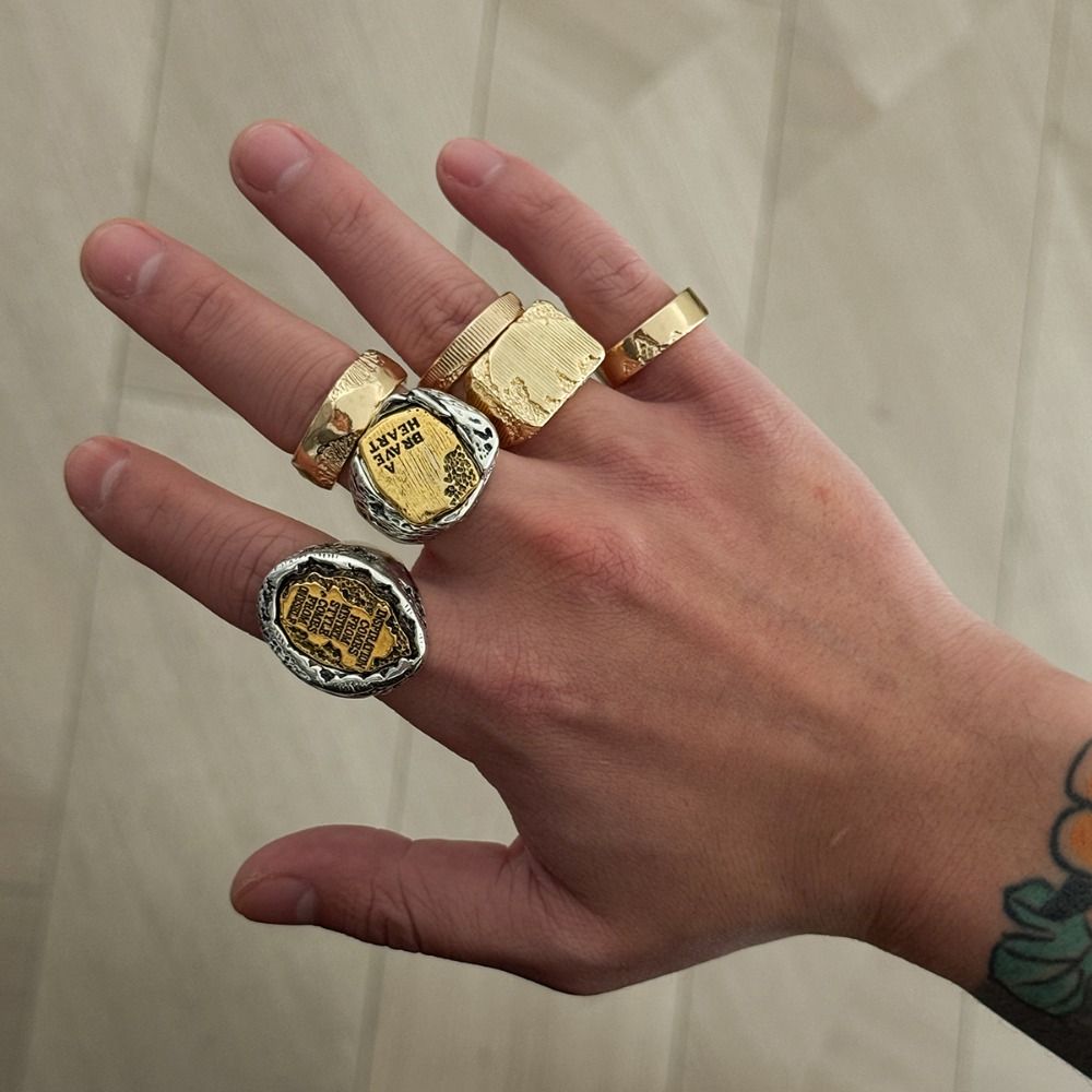Vintage Punk Knuckle Rings Set - Наборы колец для пальцев, 6 шт./набор,