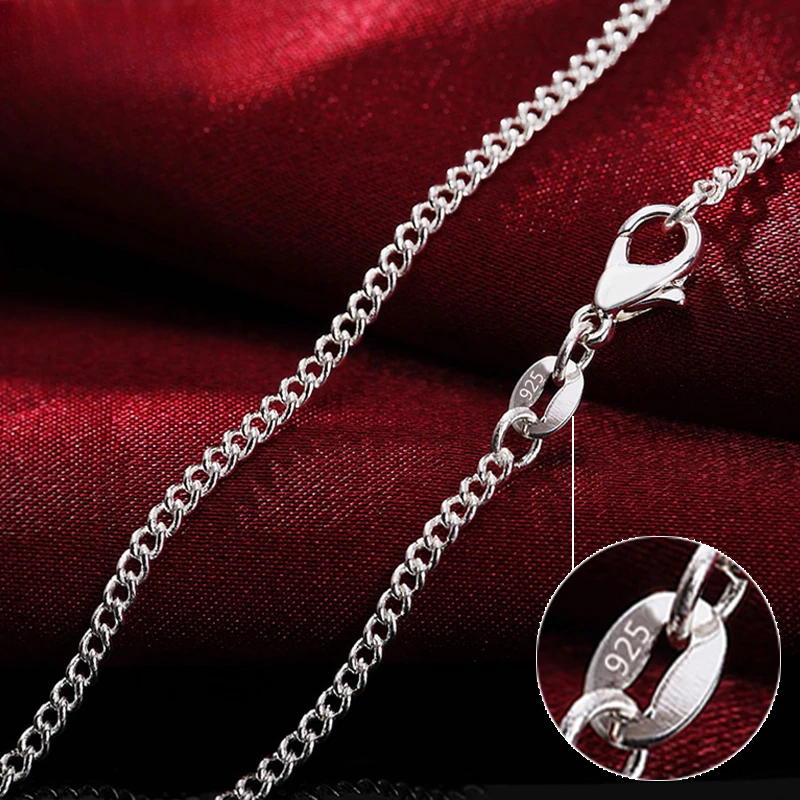 Cuban Link Chain 12Mm - Ожерелье из стерлингового серебра 925 пробы,
