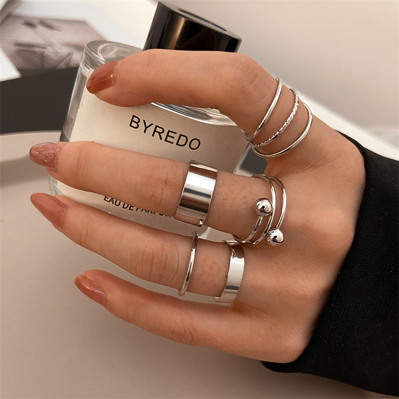 Металлическая бусина, цвет: се – обзор и цена Vintage Punk Knuckle Rings Set