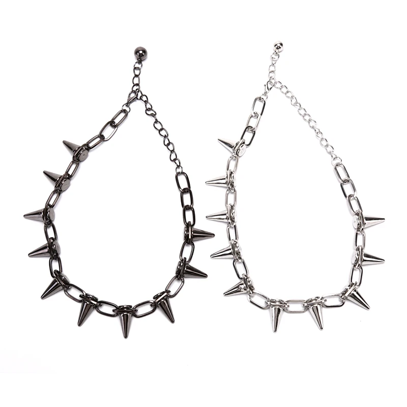 Готический байкерский ожерелье – обзор и цена Goth Punk Spike Choker