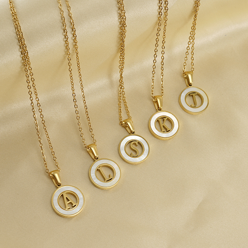 Оптовая продажа, ожерелье из н – обзор и цена Initial Letter Necklace 18K Gold
