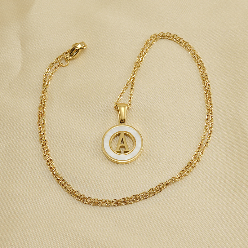 Оптовая продажа, ожерелье из н – обзор и цена Initial Letter Necklace 18K Gold