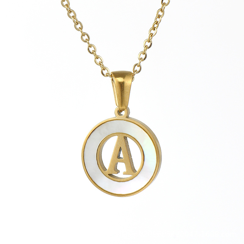 Оптовая продажа, ожерелье из н – обзор и цена Initial Letter Necklace 18K Gold