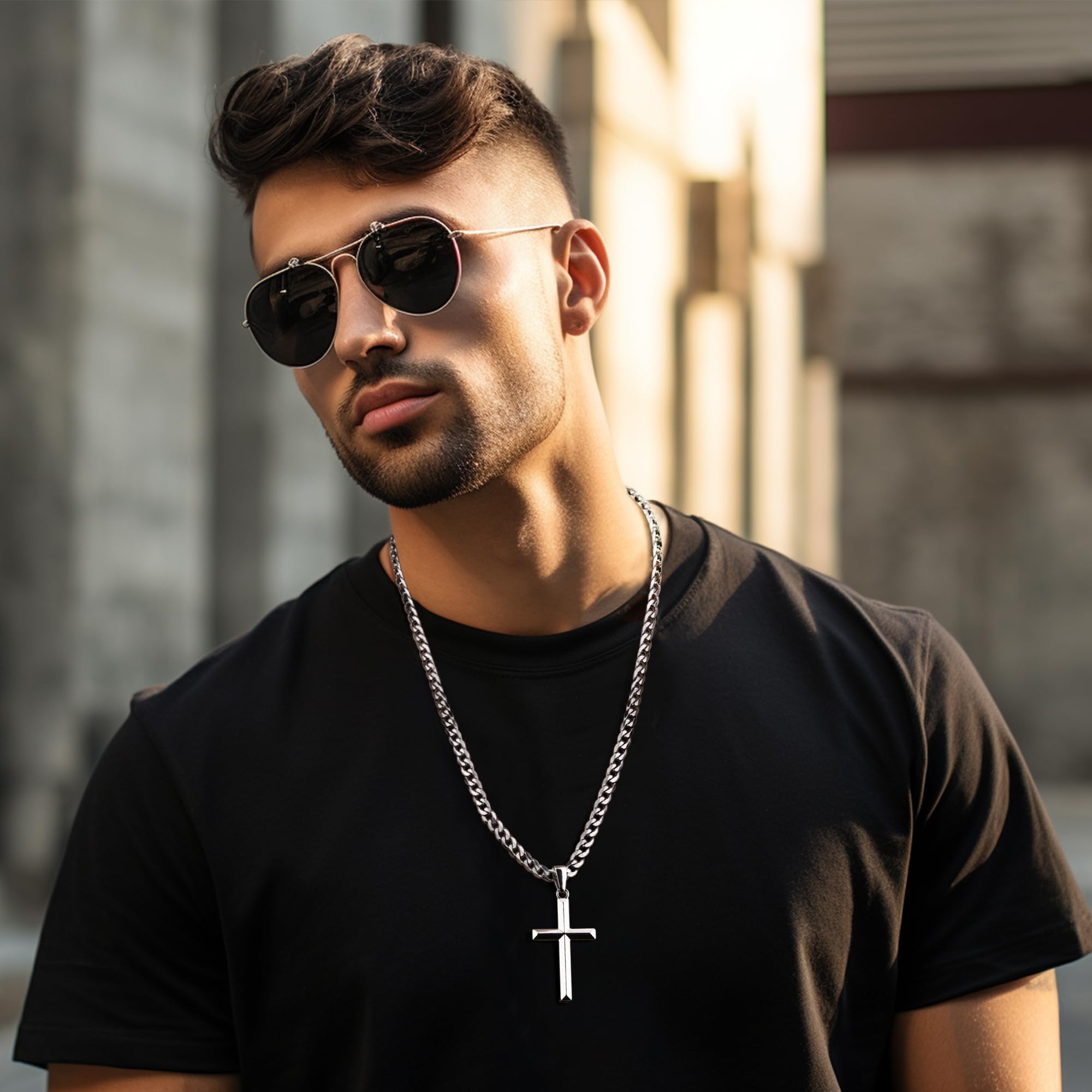 Fansilver ожерелье с крестом и – обзор и цена 925 Sterling Silver Chain Necklace Men