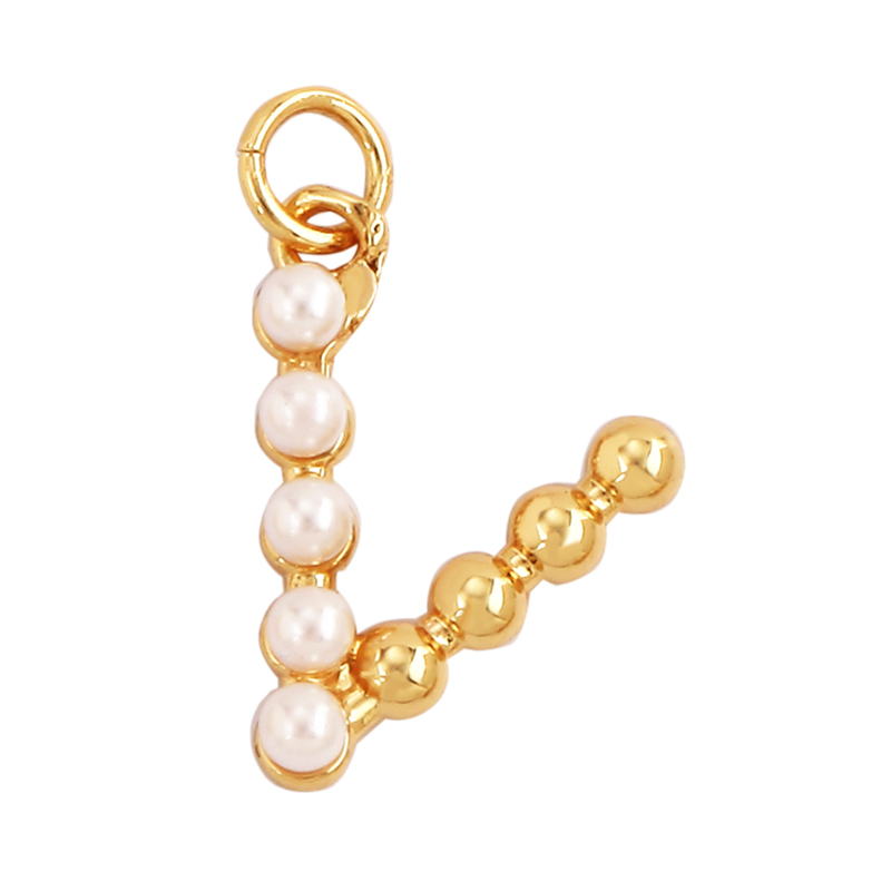 Модный простой искусственный ж – обзор и цена Initial Letter Necklace 18K Gold