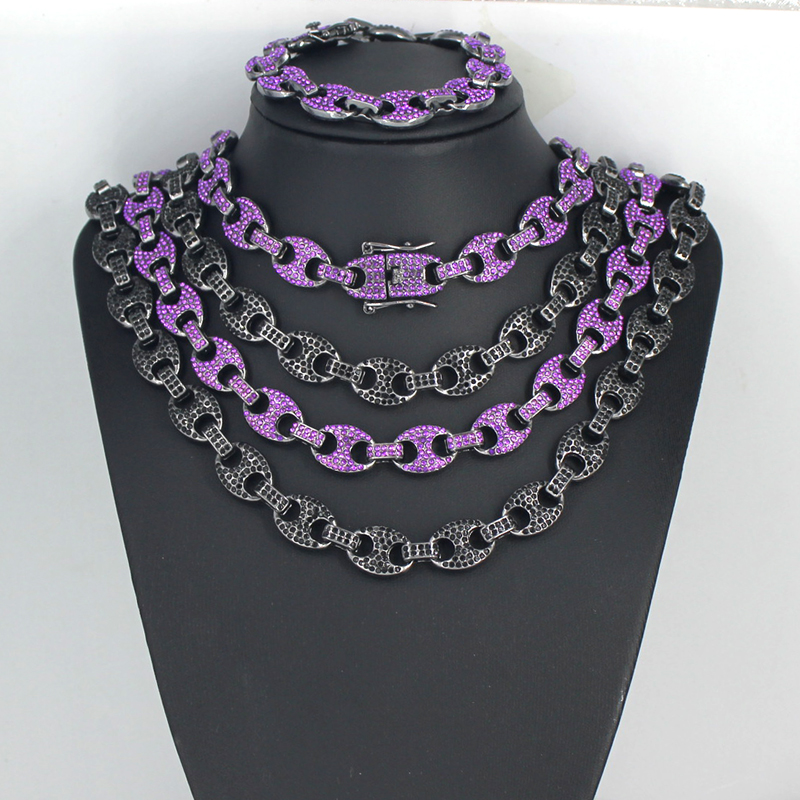Мужчины Женщины Хип-Хоп 12 мм  – обзор и цена Cuban Link Chain 12Mm