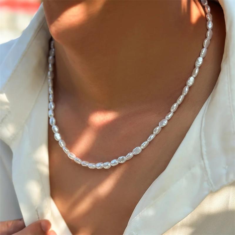 Новая мода простое колье-чокер – обзор и цена Pearl Choker Necklace Vintage