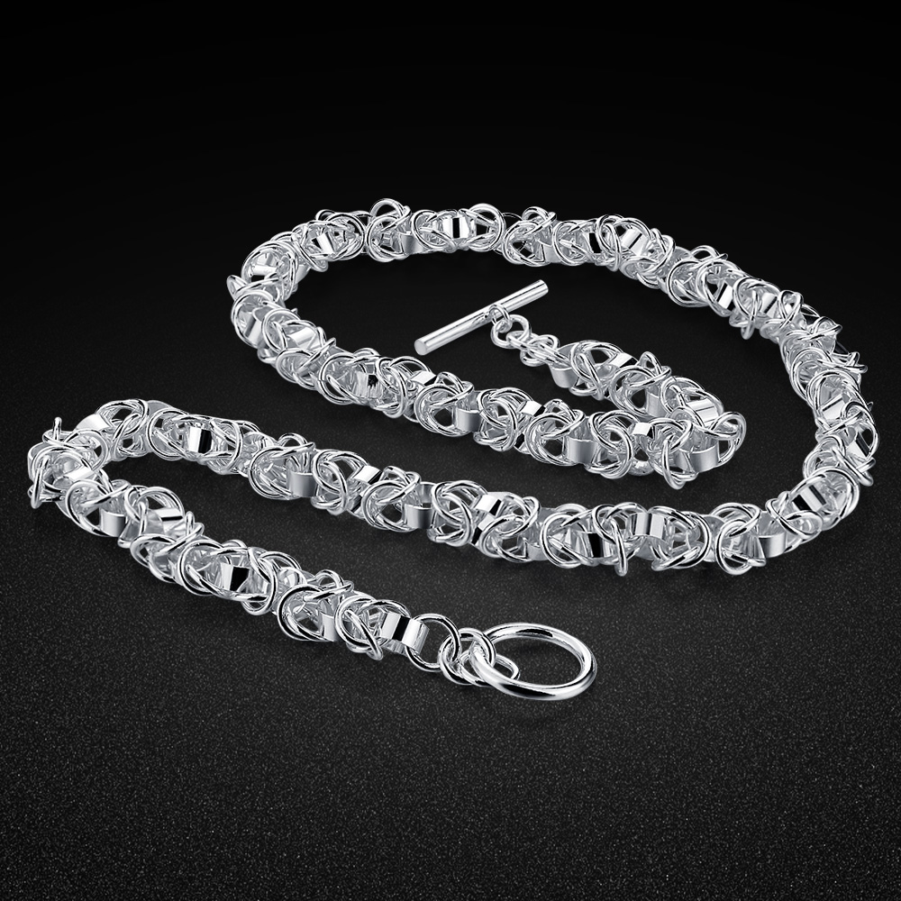 Серебряная цепочка-цепочка из  – обзор и цена 925 Sterling Silver Chain Necklace Men