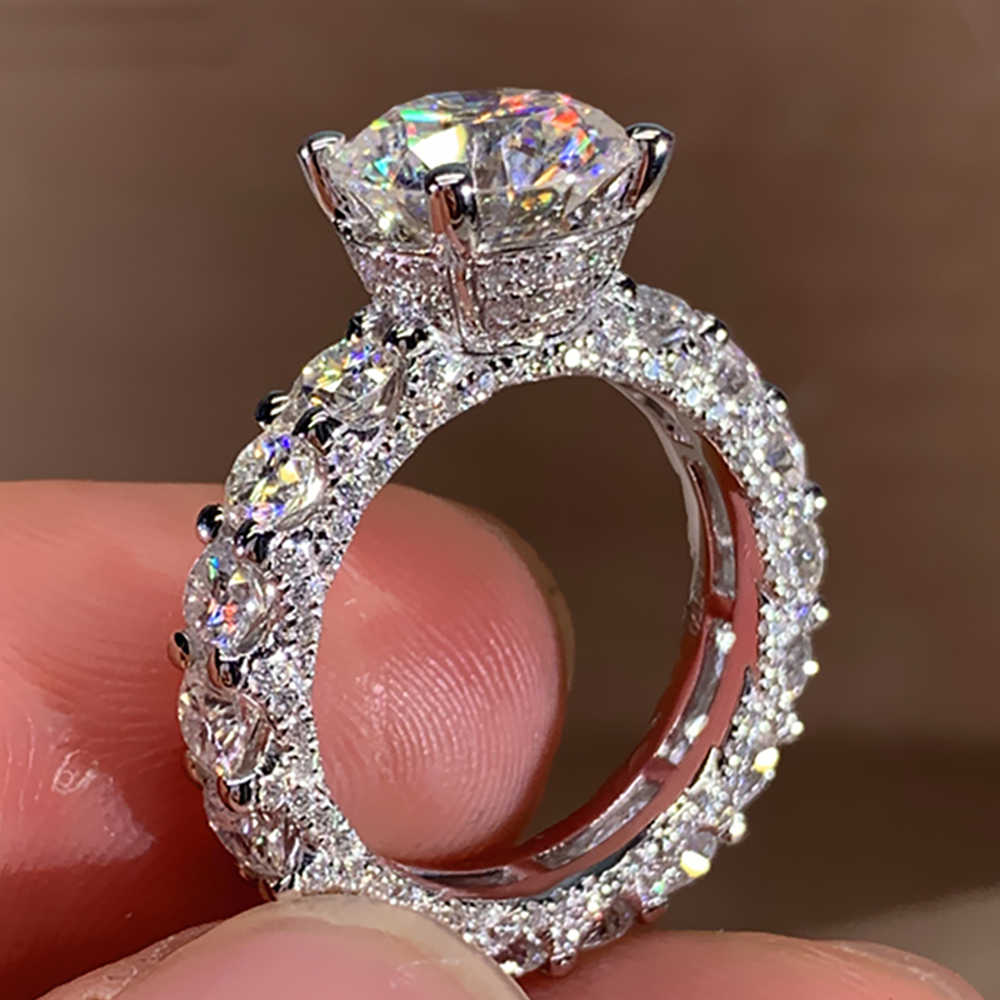 Роскошное женское обручальное/ – обзор и цена Moissanite Engagement Ring 1 Carat