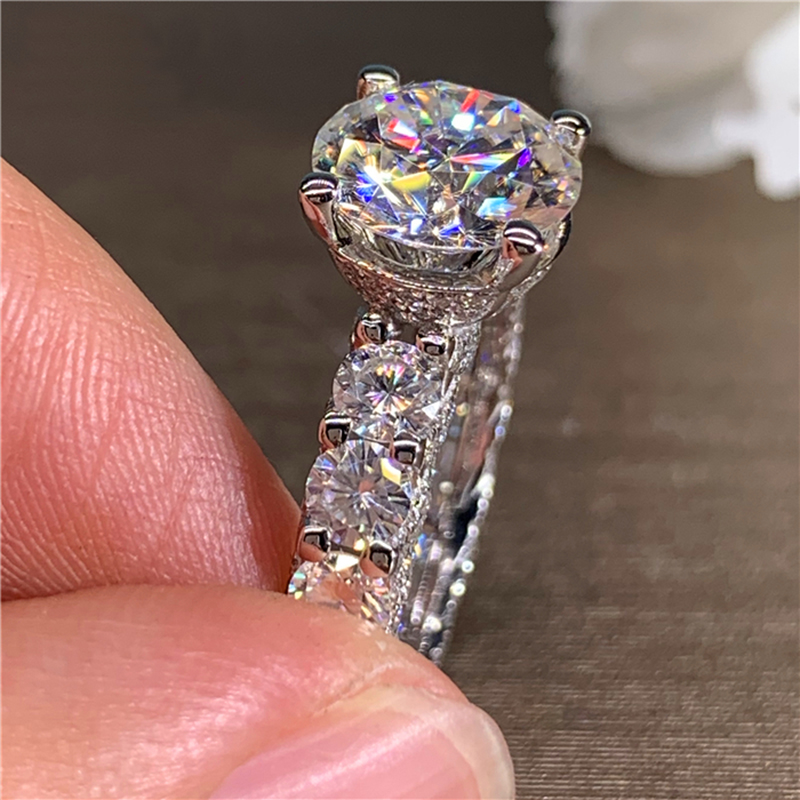 Роскошное женское обручальное/ – обзор и цена Moissanite Engagement Ring 1 Carat