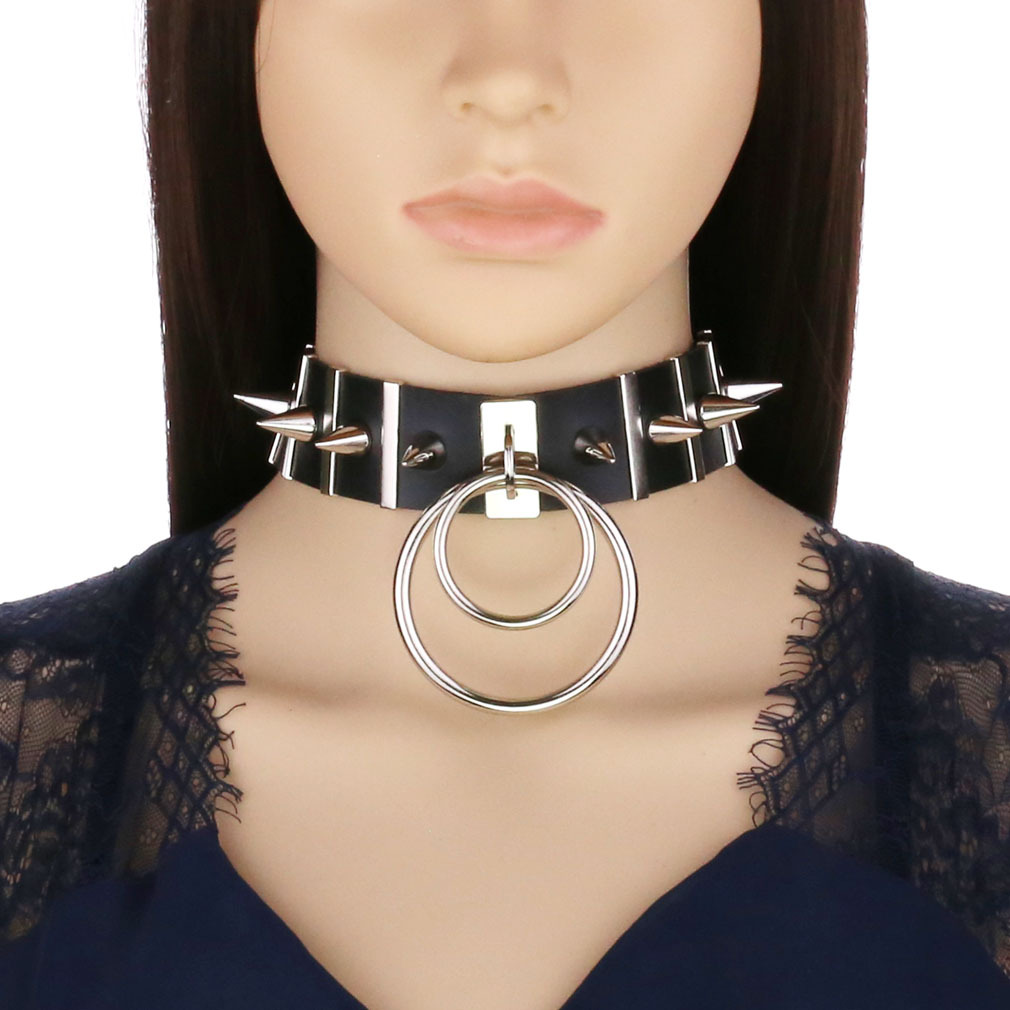 Большие шипы колье кожаный вор – обзор и цена Goth Punk Spike Choker